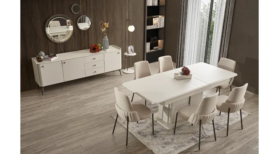 Truva Moonstone Dining Room Set