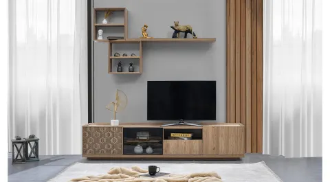 Petek Walnut TV Unit