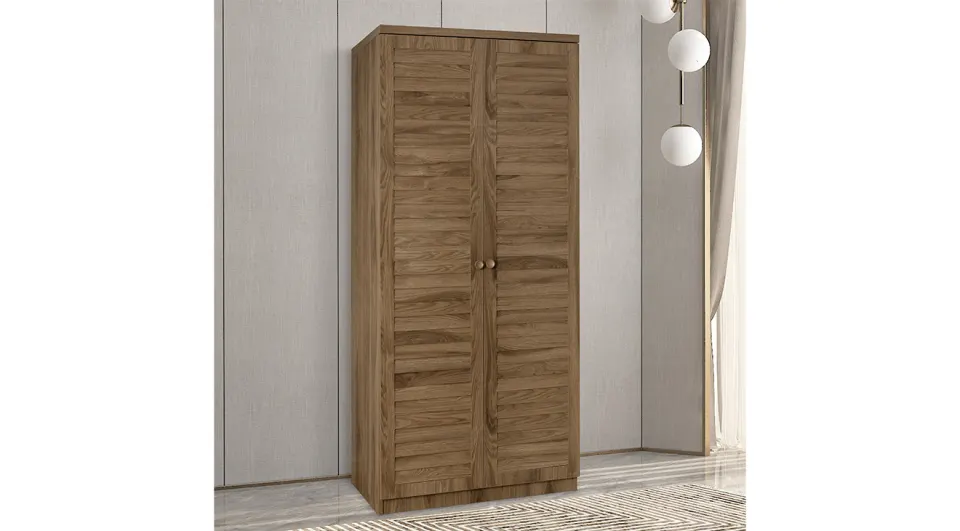 Puzzle Walnut 2 Doors Cabinet