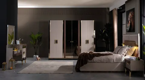 Glamor 6 Door Bedroom Set