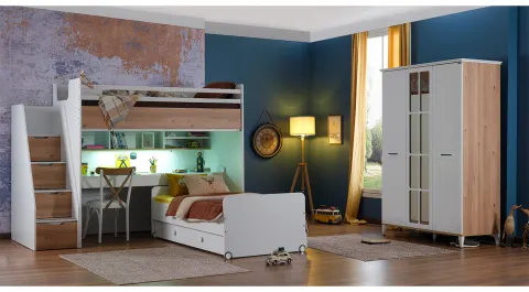 Diamond Moonstone Bunk Bed Young Room Set