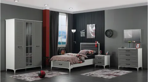 Silvia 3 Doors Young Room Set