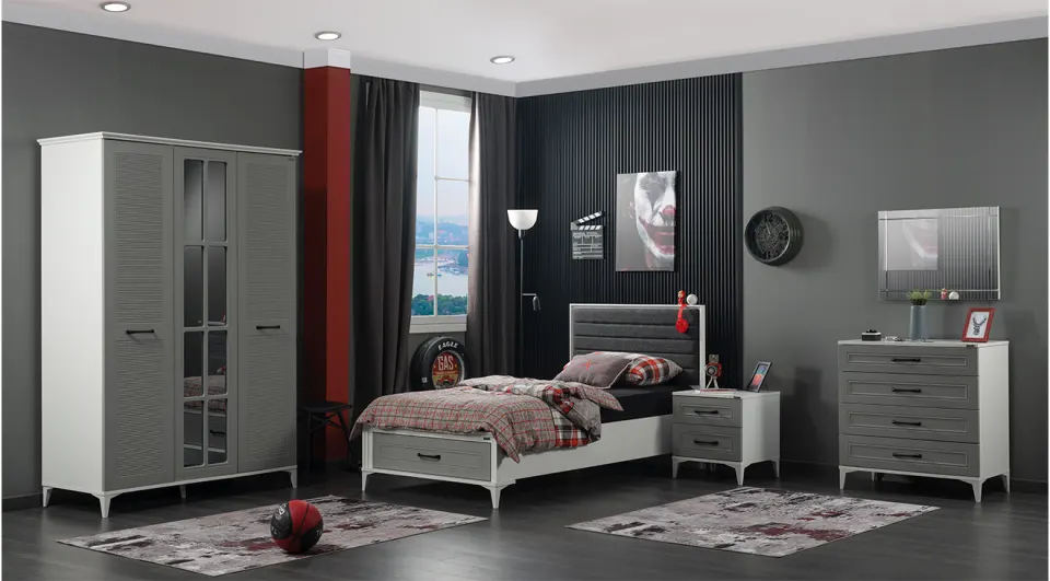 Silvia 3 Doors Young Room Set