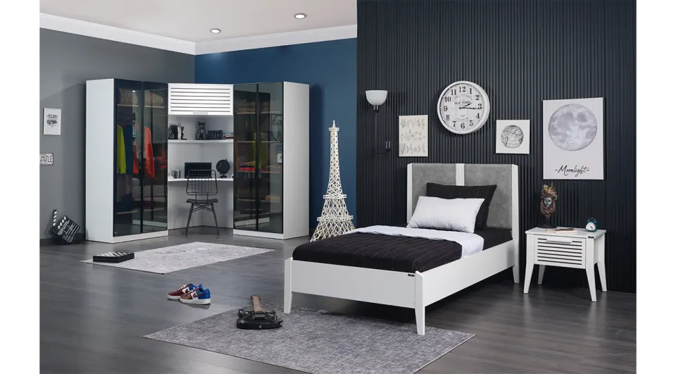 Twin Corner Wardrobe Young Room