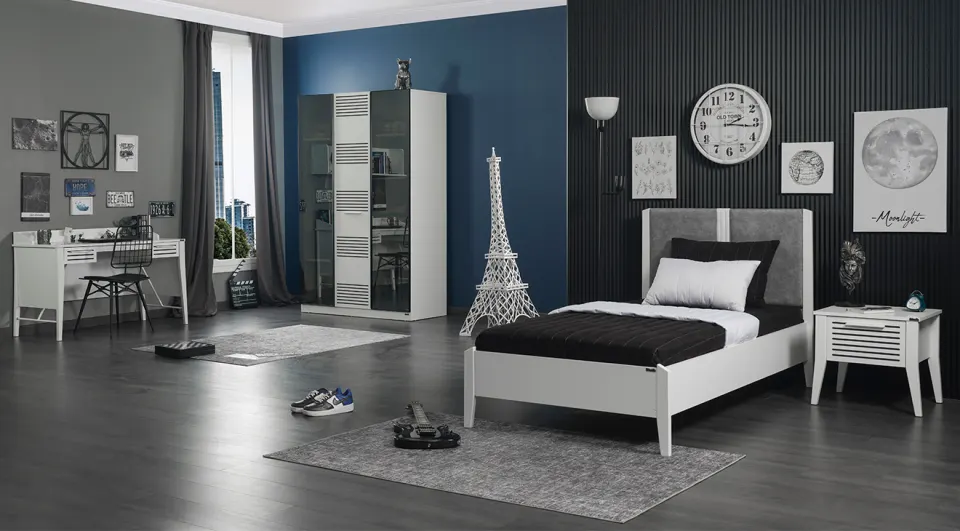 Twin Moonstone 3 Doors Young Room Set