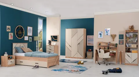 Valyer 3 Doors Young Room Set