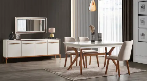 Masal Wooden Leg Dining Room Set