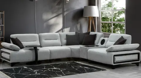 Lotus Sound System Corner Sofa Set