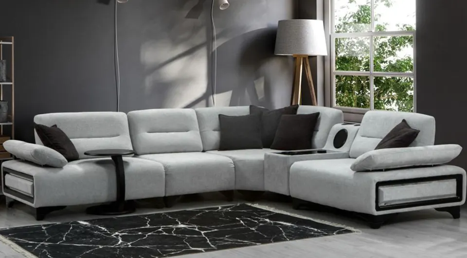 Lotus Sound System Corner Sofa Set