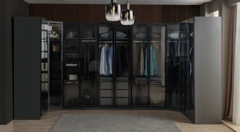 Bronze Anthracite Modern Dressing Room