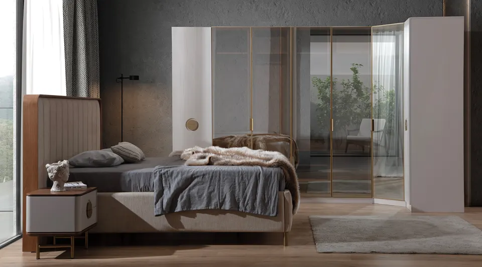 Viola Corner Wardrobe Bedroom Set