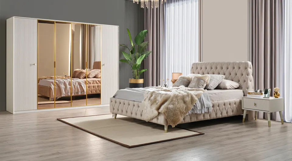 Asra 6 Door Bedroom Set