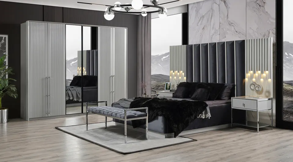 Pirlanta 6 Door Bedroom Set