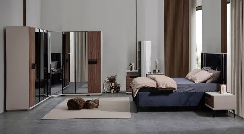 Prada Corner Wardrobe Bedroom Set
