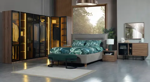 Rita Corner Wardrobe Bedroom Set