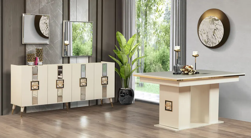 Demre Moonstone Dining Room Set