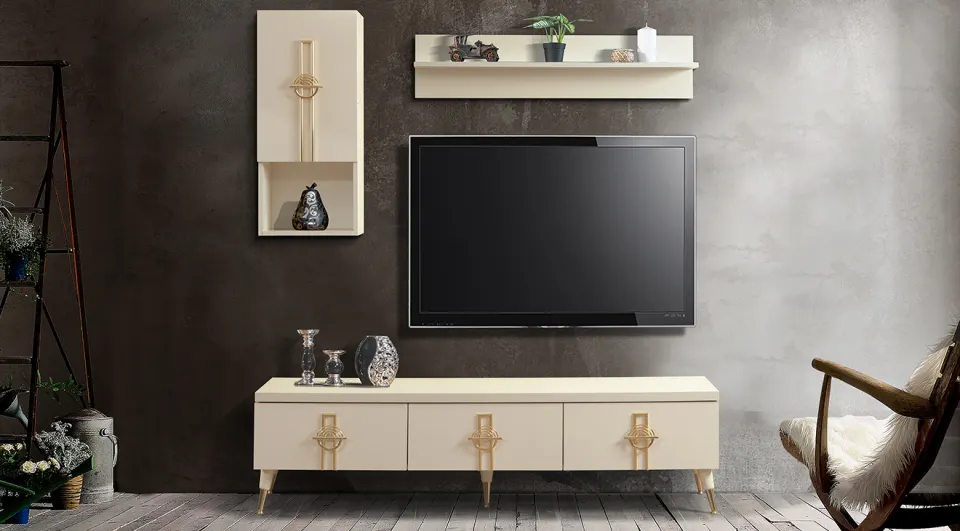 Ege Moonstone Gold Tv Unit