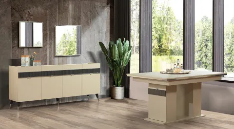 Elit Sandstone Dining Room Set