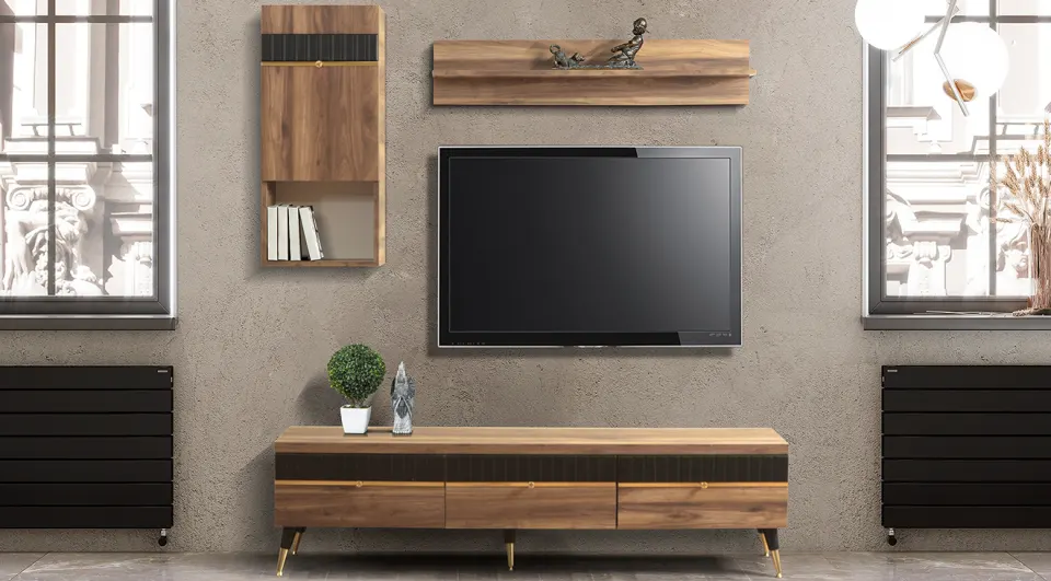 Elit Walnut TV Unit