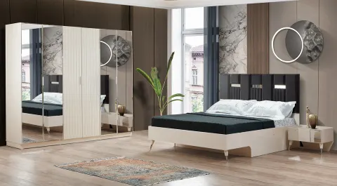 Nova Moonstone 6 Door Bedroom Set