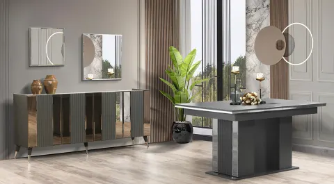 Nova Anthracite Dining Room Set