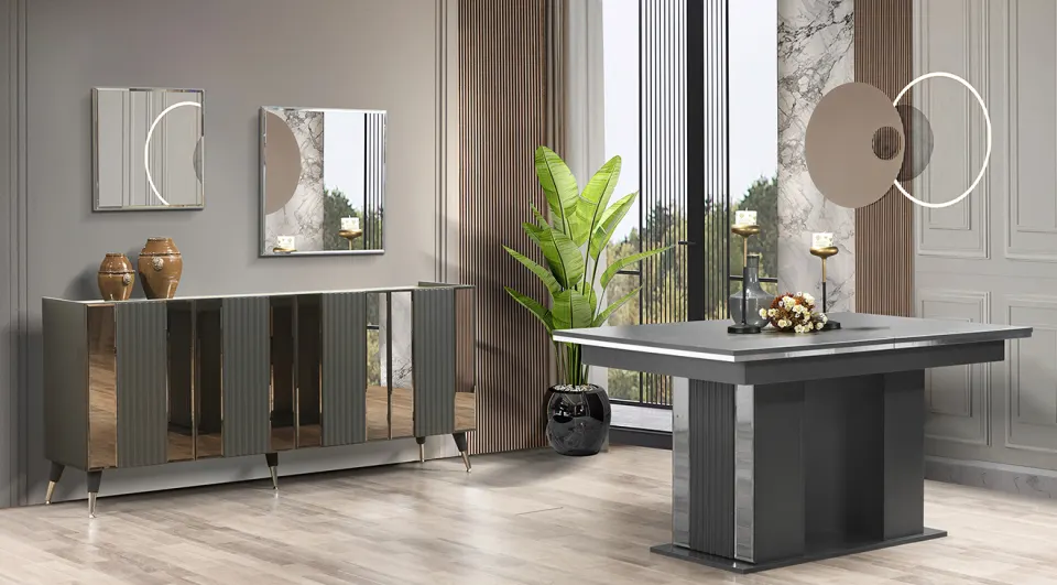Nova Anthracite Dining Room Set
