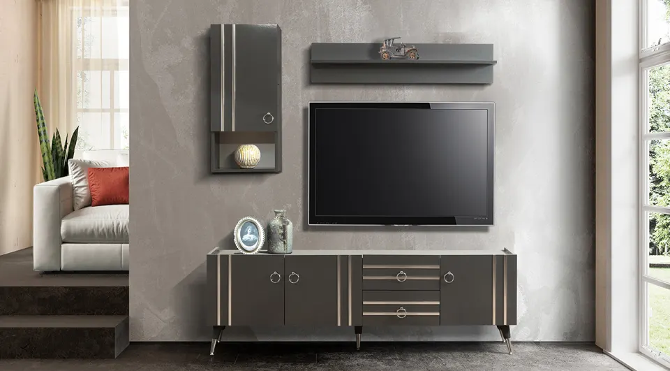 Pera Smoked TV Unit