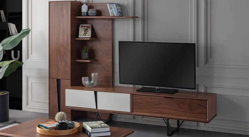 Lavinya Walnut TV Unit