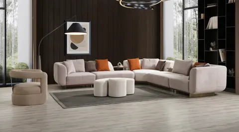 Casse Modern Corner Sofa Set