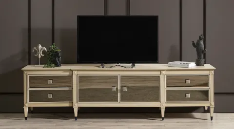 Crown Mirrored Tv Unit
