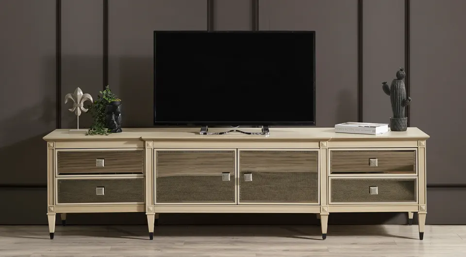 Crown Mirrored Tv Unit