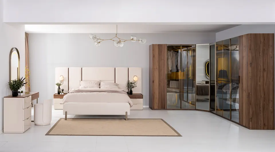 Bagdat Corner Cabinet Bedroom Set