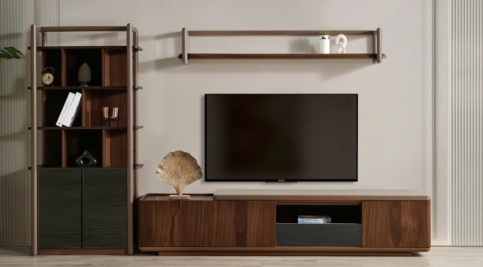 Mozart Wooden Legs Modern Tv Unit