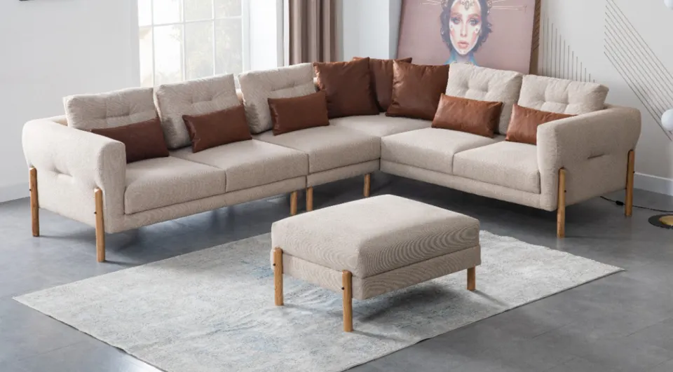 Luna Modern Corner Sofa Set