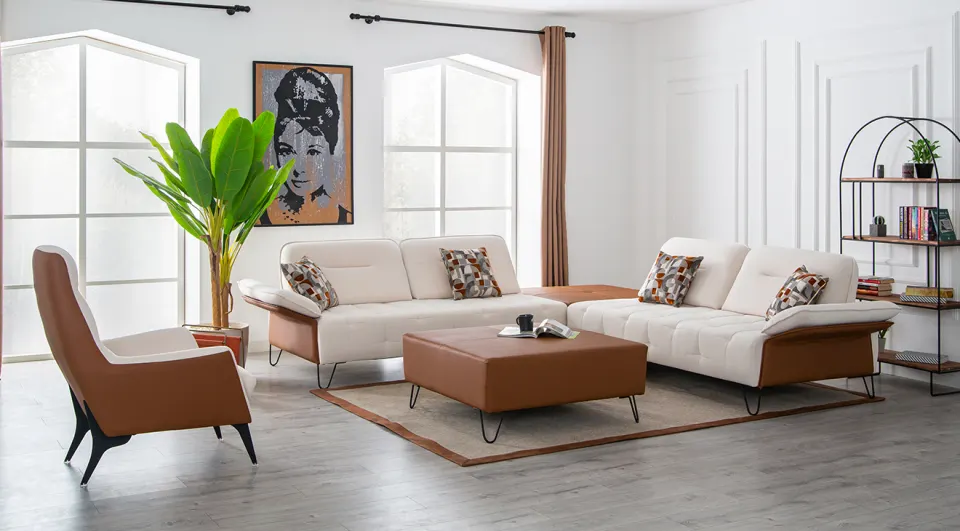 Toscano Modern Corner Sofa Set
