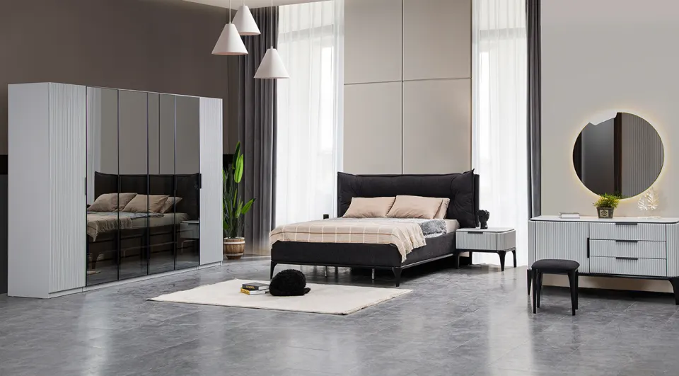 Olivia 6 Door Bedroom Set