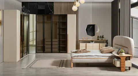 Milano Corner Cabinet Bedroom Set