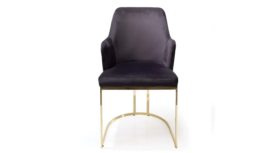 Arya Gold Metal Leg Chair