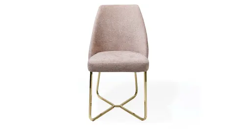 Crea Gold Metal Leg Chair