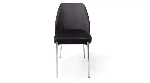 Lagos Silver Metal Leg Chair