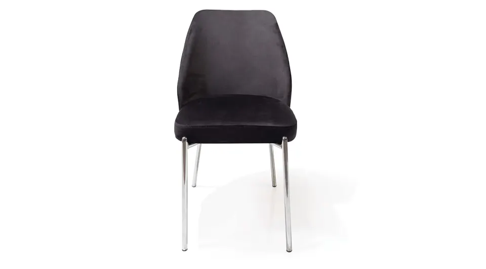 Lagos Silver Metal Leg Chair
