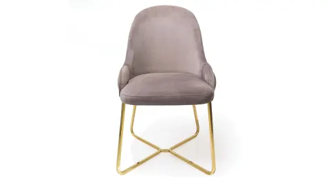 Oliva Gold Metal Leg Chair
