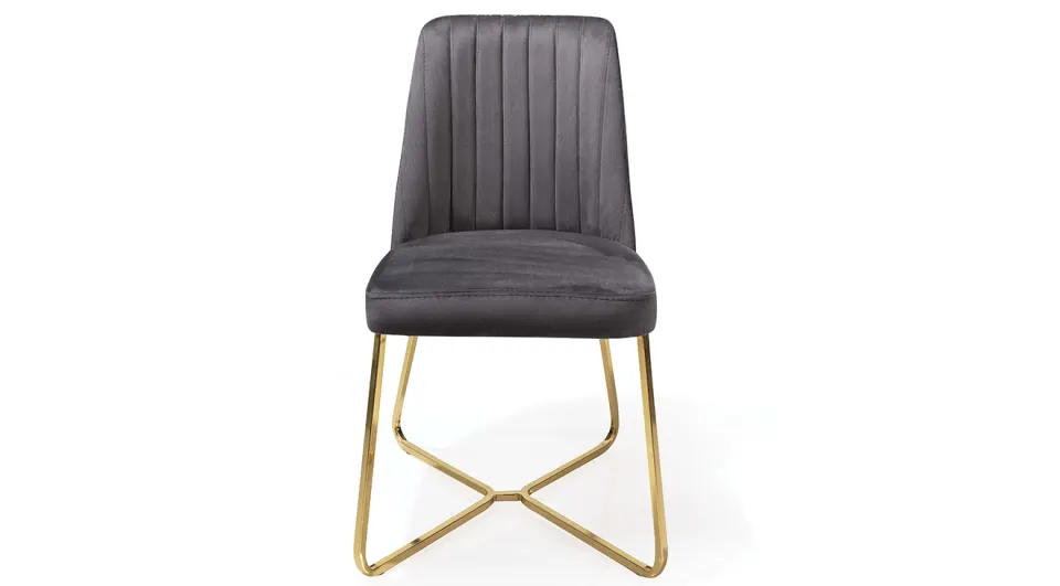 Vegas Gold Metal Leg Chair