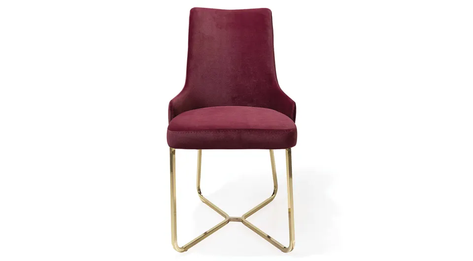 Venedik Gold Metal Leg Chair