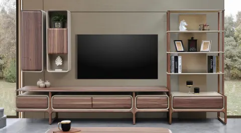 Vega Walnut Tv Unit