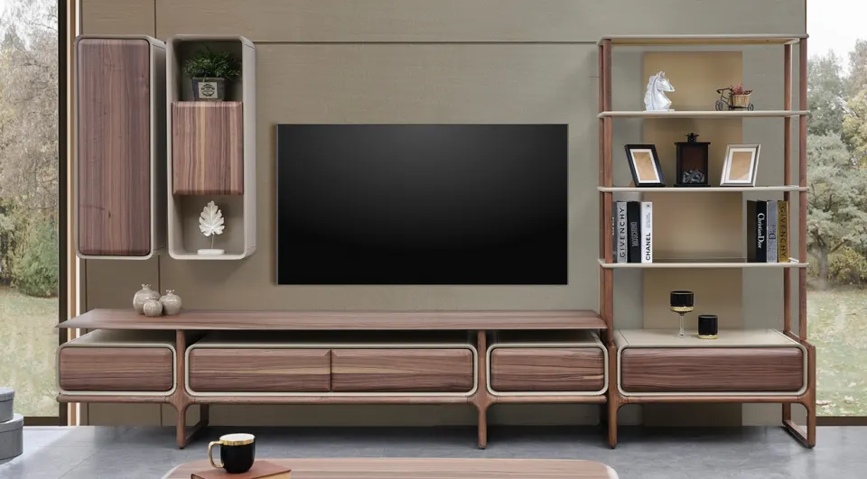 Vega Walnut Tv Unit