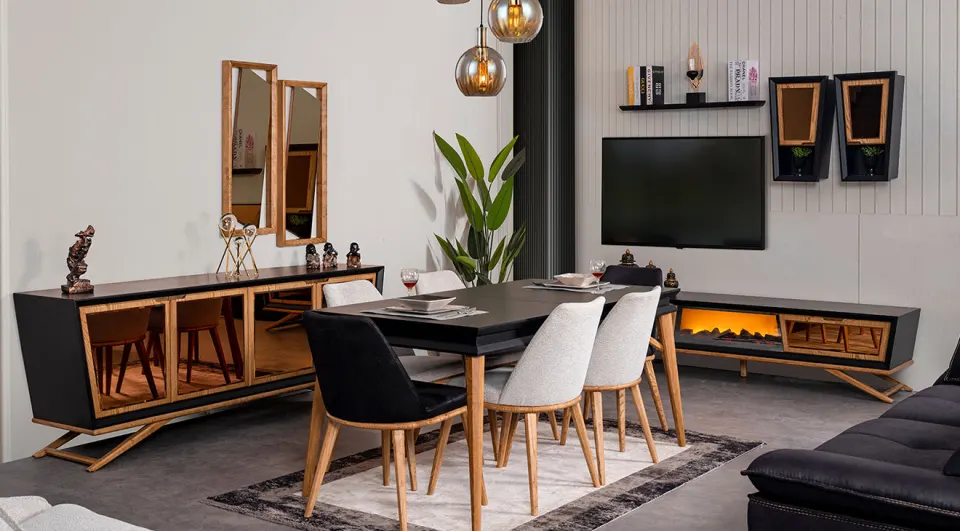 Wow Plus Black Modern Dining Room Set