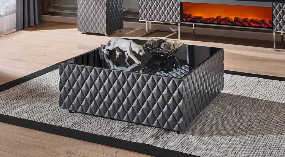 Metalica Gray Luxury Coffee Table