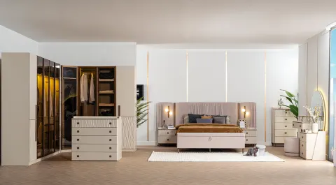 Rio Corner Wardrobe Bedroom Set