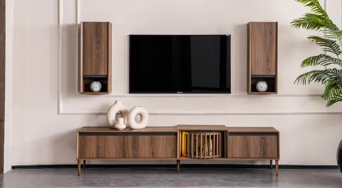 Start Walnut TV Unit